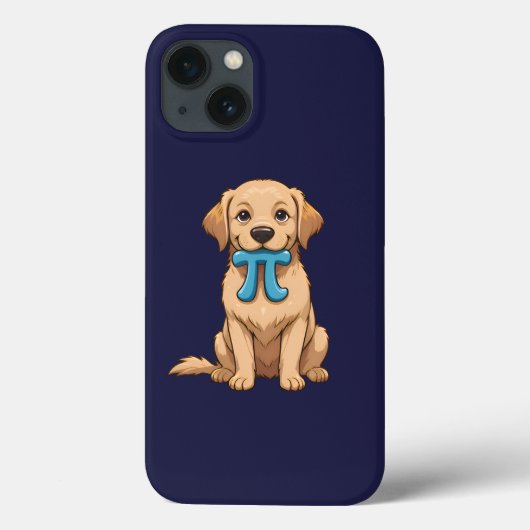 πの日を祝うパイシンボル付きの犬 | ハッピーパイの日 Case-Mate iPhoneケース (裏面)