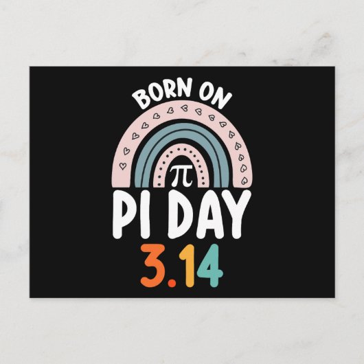 πの日誕生日おもしろ数学 ポストカード (正面)