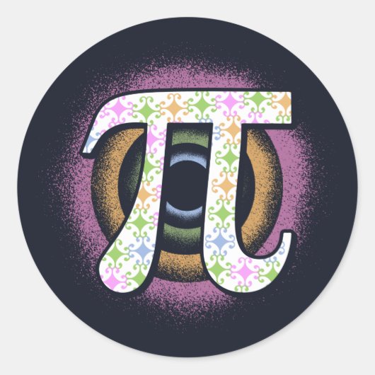 πの日 数学好き ラウンドシール (正面)
