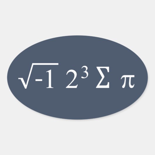 πの日 私はパイを食べた i 8 sum pi ステッカー (正面)