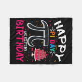 πの日 誕生日 数学好き πの日 おめでとう そう 私の フリースブランケット (正面(横))