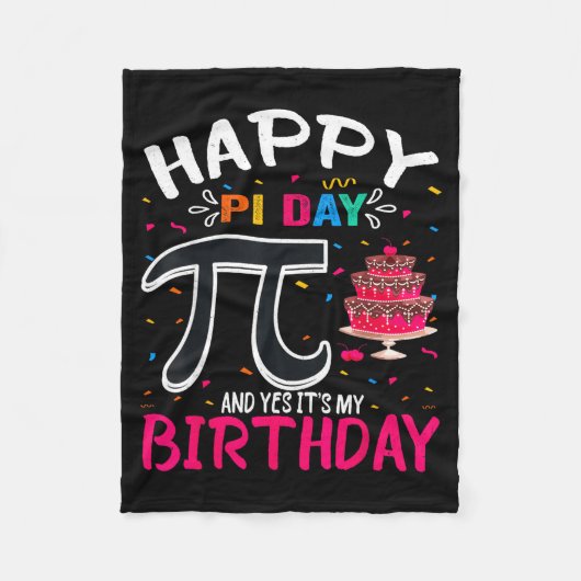 πの日 誕生日 数学好き πの日 おめでとう そう 私の フリースブランケット (正面)