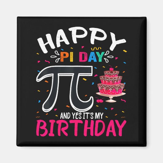πの日 誕生日 数学好き πの日 おめでとう そう 私の マグネット (正面)