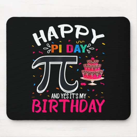πの日 誕生日 数学好き πの日 おめでとう 誕生日 マウスパッド (正面)