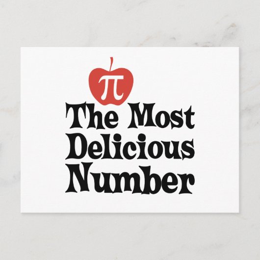 πの日 3.14 - 最も美味しい数字 ポストカード (正面)