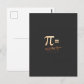 πの日Tシャツ – 円周率 = また会おう – 現代数学 ポストカード (正面/裏面)