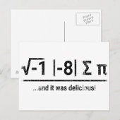 πをいくつか食べた | ヴィンテージ ダーク ポストカード (正面/裏面)