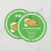 πデイアップルパイ パーティー グリーンマスホリデー 招待状 (正面/裏面)