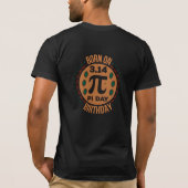 πデー 誕生日Tシャツ - おもしろ数学ギフト Tシャツ (裏面)