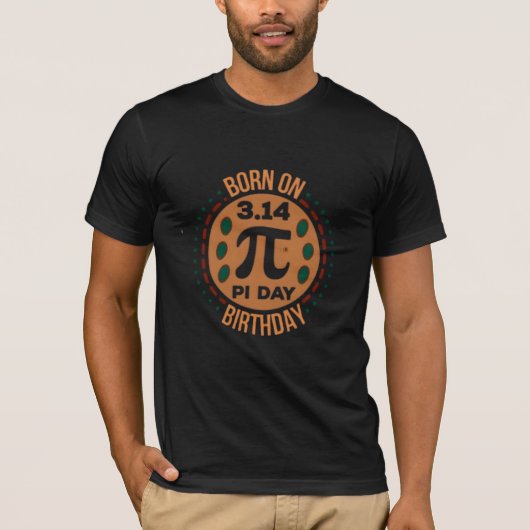πデー 誕生日Tシャツ - おもしろ数学ギフト Tシャツ (正面)