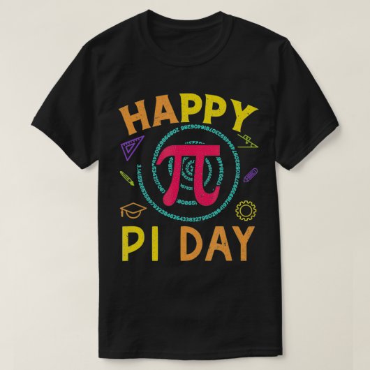 π マス サイエンス STEM ギフト 3 Tシャツ (デザイン正面)