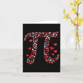 π マス ヴァレンタイン シャツ 数学教師 ヴァレンタインデー カード (黄色い花)