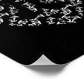 π 数学教師 π ハート型 πの日 ポスター (角)