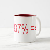 π×1337% = 42 ツートーンマグカップ (正面右)