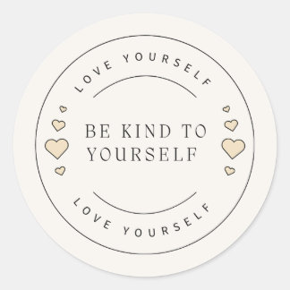 За **Title** стави:  **Be Kind to Yourself – Self  ラウンドシール