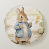 Кролик Питер:детский душ円枕 ラウンドクッション (裏面)