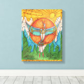 Магнит на бешеные деньгиキャンバス印刷 キャンバスプリント (インサイチュ (ウッドフロア))