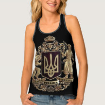 Олена Зеленськаウクライナエンブレムタンクトップ