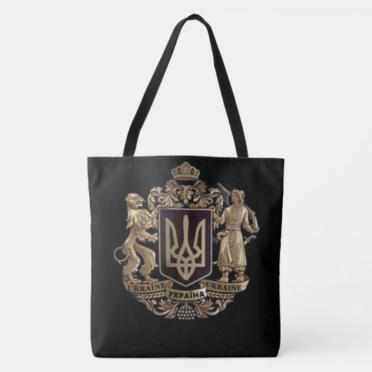 Олена Зеленськаウクライナエンブレムトートバッグ トートバッグ (正面)