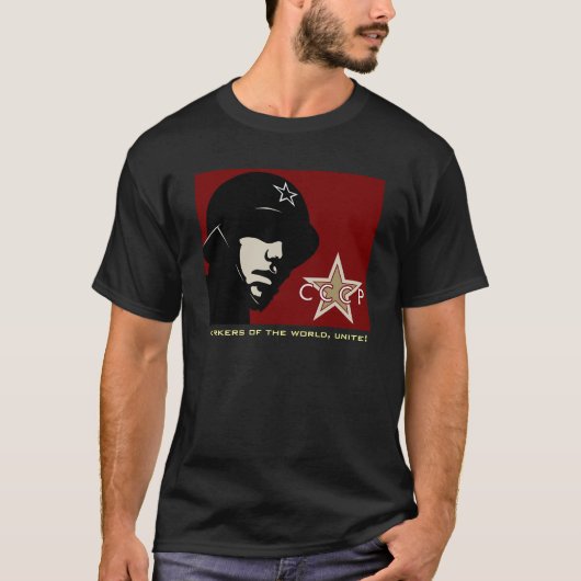 Пролетариивсехстранのсоединяйтесь! Tシャツ (正面)