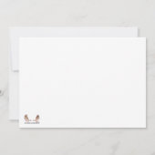 С Рождеством – 雪の上のトナカイ (裏面)