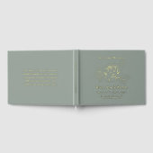 Сustom Foil Funeral Memorial Guest Book ゲストブック (全面)