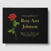 Сustom Foil Funeral Memorial Guest Book ゲストブック (正面)