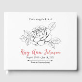 Сustom Funeral Memorial Guest Book ゲストブック (正面)