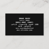 ЯOЯЯƎ | エラー 名刺 (裏面)
