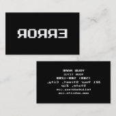 ЯOЯЯƎ | ERROR 名刺 (正面/裏面)