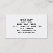 ЯOЯЯƎ | ERROR 名刺 (裏面)