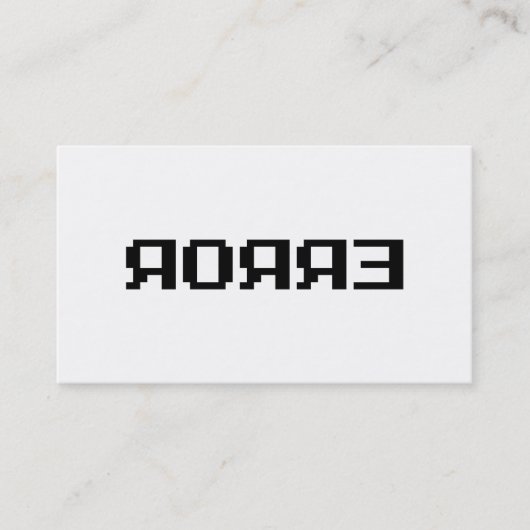 ЯOЯЯƎ | ERROR 名刺 (正面)
