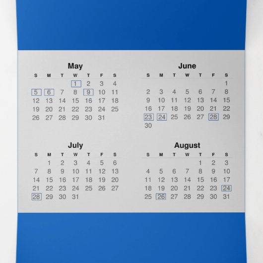 різдвяний подарунок |ウクライナ暦2024 三つ折りプログラム (内部中)