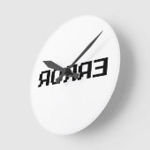 яオяяǝ |エラー ラウンド壁時計 (傾斜)