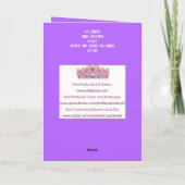 חנוכהハヌカーグリッタージュエルトーンカード サンキューカード (裏面)