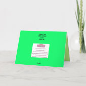 סוכותスクートおもしろいlulavおよびetrogカード サンキューカード (裏面)