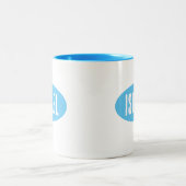 עיצוב ספל קרמיイスラエル淡いブルーのマグカップ ツートーンマグカップ (中央)