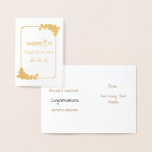 ألف مبروك Alf Mabrookの結婚おめでとう 箔カード (ディスプレー)