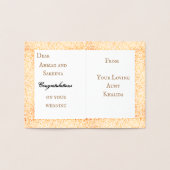 ألف مبروك Alf Mabrookの結婚おめでとう 箔カード (内部)