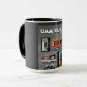 أم كلثوم أغاني عربية | Umm Kulthumアラビア語の歌ムー マグカップ (正面左)