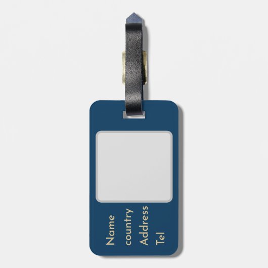 اسمك او your name personalized  ラゲッジタグ (裏面縦)