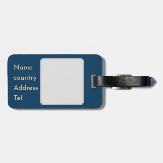 اسمك او your name personalized ラゲッジタグ (裏面横)