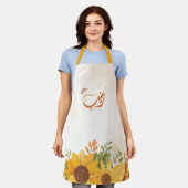 اسم زينبゼイナブ・アラビア語の名前 エプロン (着用した状態)