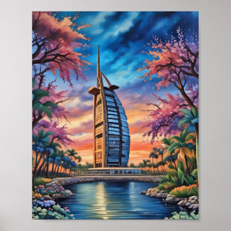 برج العربプリント、バリューポスター紙(マット) ポスター