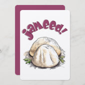 جميد منسفナシャマ・ジョーダン・マンサフ・ジャメド・アラビアフード 招待状 (正面/裏面)