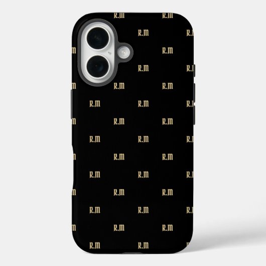 حروف اسم Elegant Monogram Case-Mate iPhoneケース (裏面)