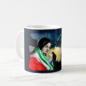 زن زندگی آزادیマグカップ コーヒーマグカップ (正面左)