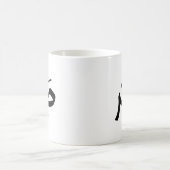 صبر忍耐と書道arabe Sabr コーヒーマグカップ (中央)