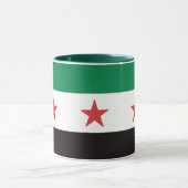 علم الثورة السوريةシリア国旗 マグカップ (中央)