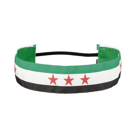 علم الثورة السورية アスレチックヘッドバンド (正面)